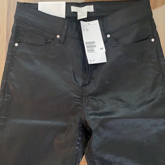 H&M skinny coupe moulante regular waist super stretch jeans size 2 - Picture 2 of 5